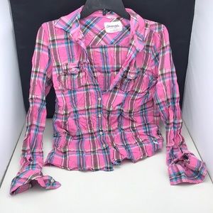 Aeropostale plaid top size L